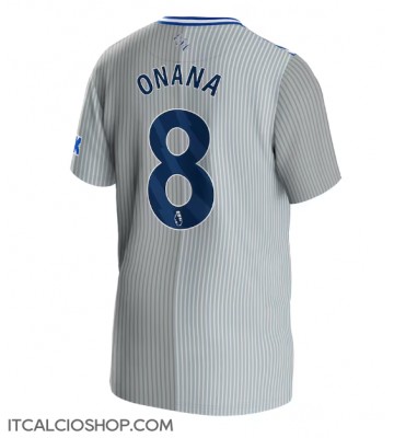 Everton Amadou Onana #8 Terza Maglia 2023-24 Manica Corta